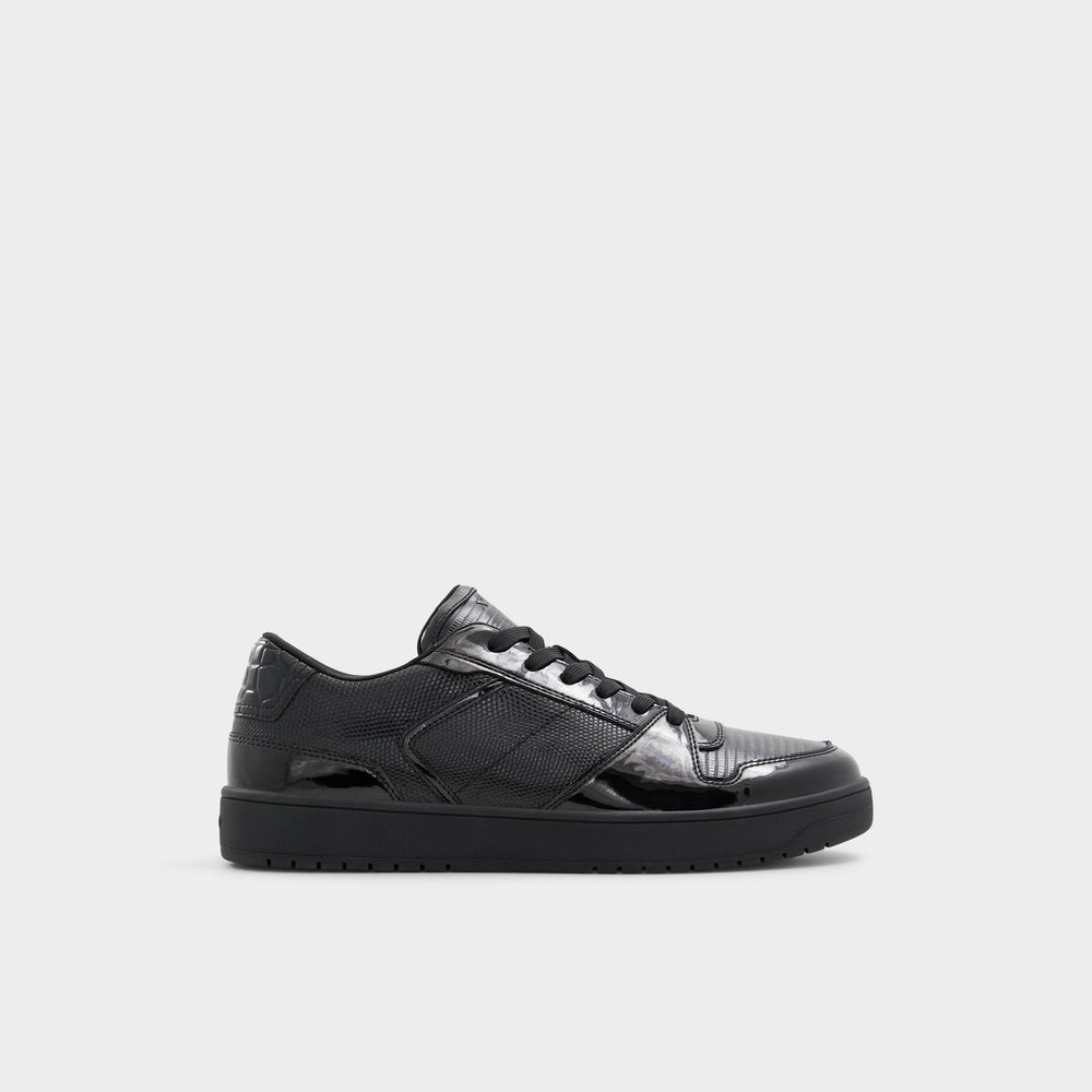 Aldo | Zethan Black Synthetic Patent Men's Low top - Low top sneaker, Cup sole