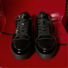 Aldo | Zethan Black Synthetic Patent Men's Low top - Low top sneaker, Cup sole