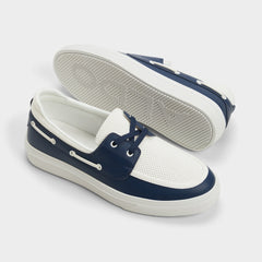 Aldo | Wildwave White/Navy Men's Casual Shoes - Boat shoe
