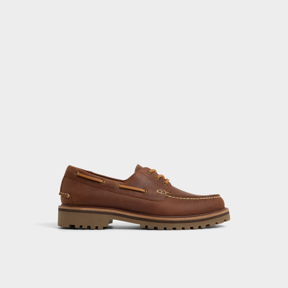 Aldo | Cedric in Brown Overflow - Boat shoe