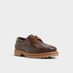 Aldo | Finn in Medium Brown - Boat shoe, Lug sole