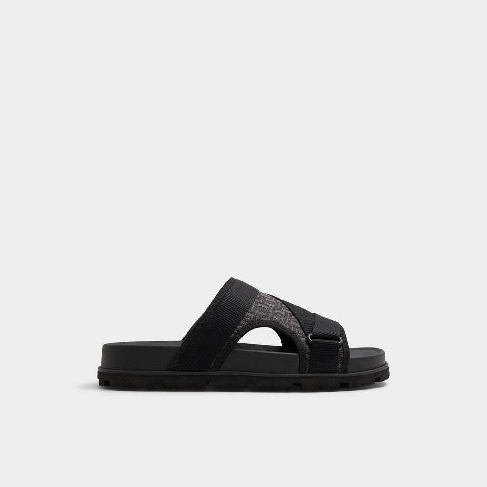 Aldo | Deniels Open Black Men's Slides - Slide sandal