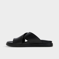 Aldo | Darley Black Men's Sandals & Slides - Strappy flat sandal