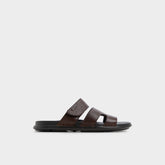Aldo | Windham Dark Brown Men's Sandals & Slides - Slide sandal