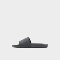 Aldo | Dinmore Black Synthetic Rubber Men's Slides - Slide sandal