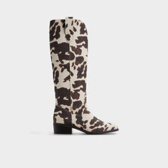 Aldo | Kaydia in Open Brown 14179225 - Western knee-high boot, Block heel