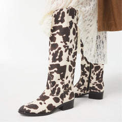 Aldo | Kaydia in Open Brown 14179225 - Western knee-high boot, Block heel