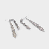 Aldo | Serrpente in Silver Clear Multi - Statement earrings