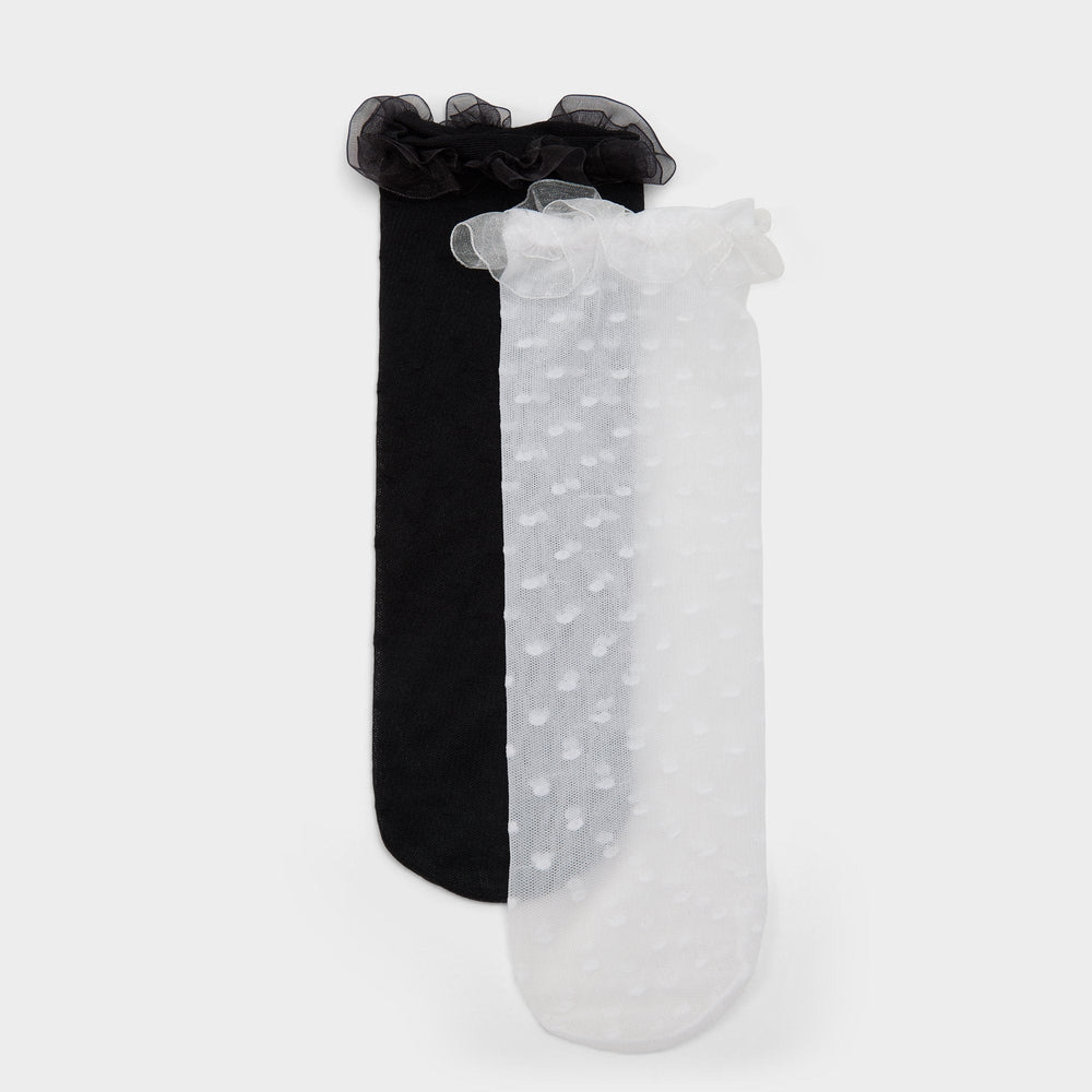 Aldo | Polkafrill in Black White - Socks