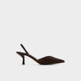 Aldo | Re in Olivia Dark Brown - Sling back high heel, Stiletto heel