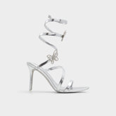 Aldo | Ocia in Silver - Stiletto strappy sandal