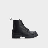 Aldo | Doublezero in Other Black - Combat boot, Lug sole