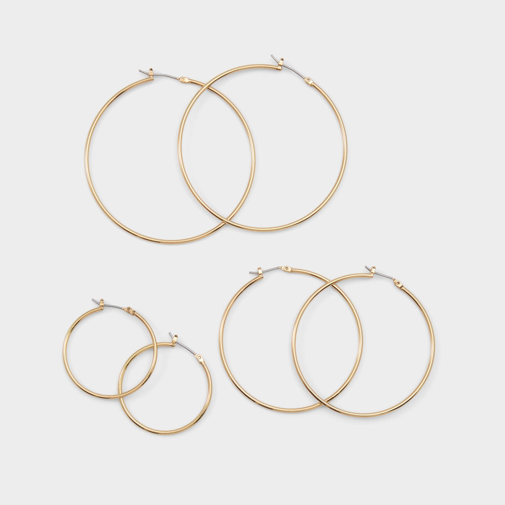 Aldo | Dailyhoops in Gold - Earring set