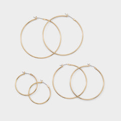 Aldo | Dailyhoops in Gold - Earring set