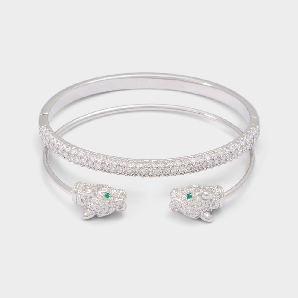 Aldo | Albamaelden in Silver Clear Multi - Bangle bracelet