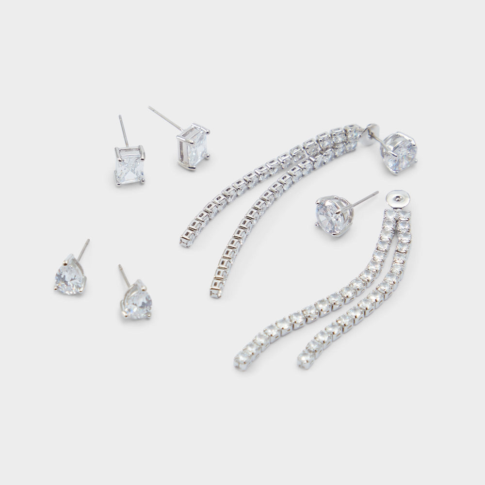 Aldo | Javenalia Silver/Clear Multi Women's Earrings - Earrings