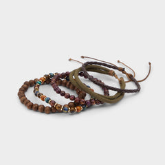 Aldo | Loggann in Dark Brown - Bracelet set