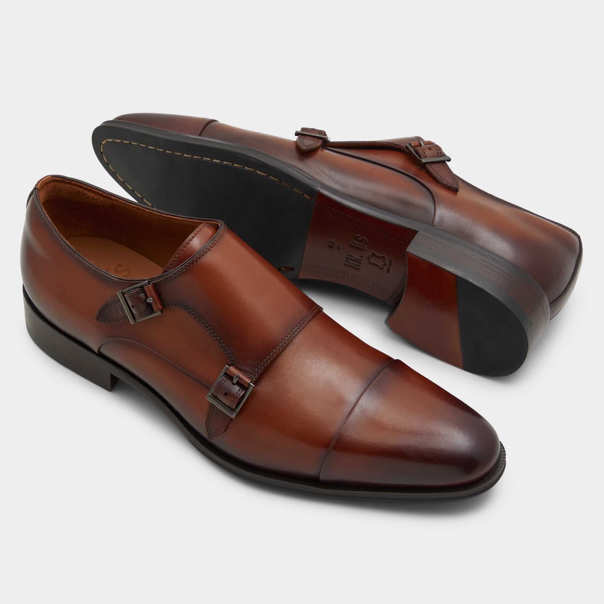 Aldo | Axwell Cognac Men's Dress Shoes - Monkstrap loafer