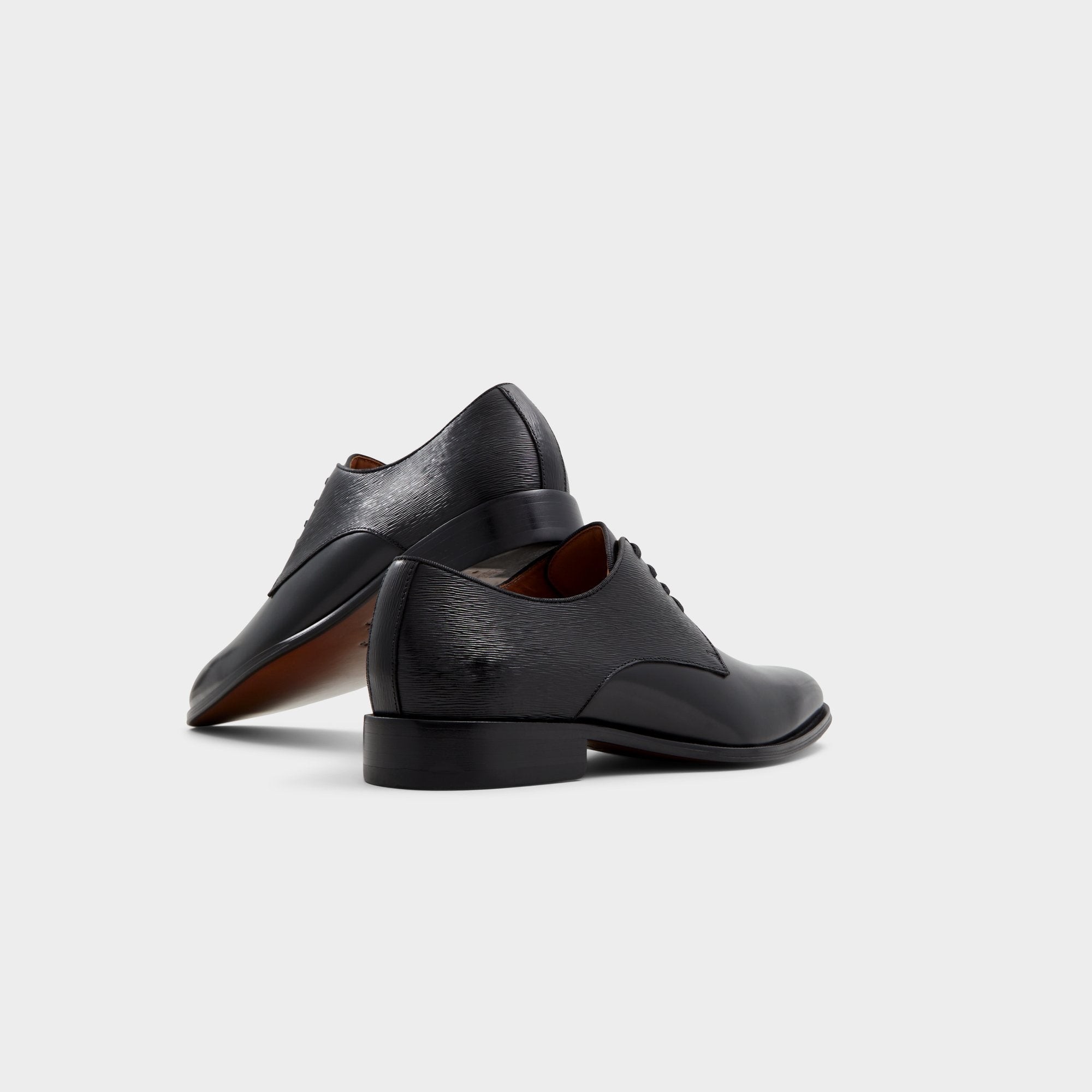 Aldo | Halbart Black Leather Embossed Men's Oxfords & Lace-ups - Oxford shoe