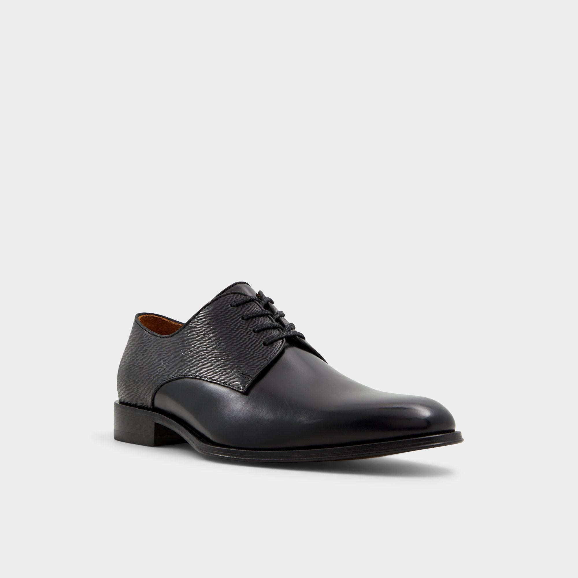 Aldo | Halbart Black Leather Embossed Men's Oxfords & Lace-ups - Oxford shoe