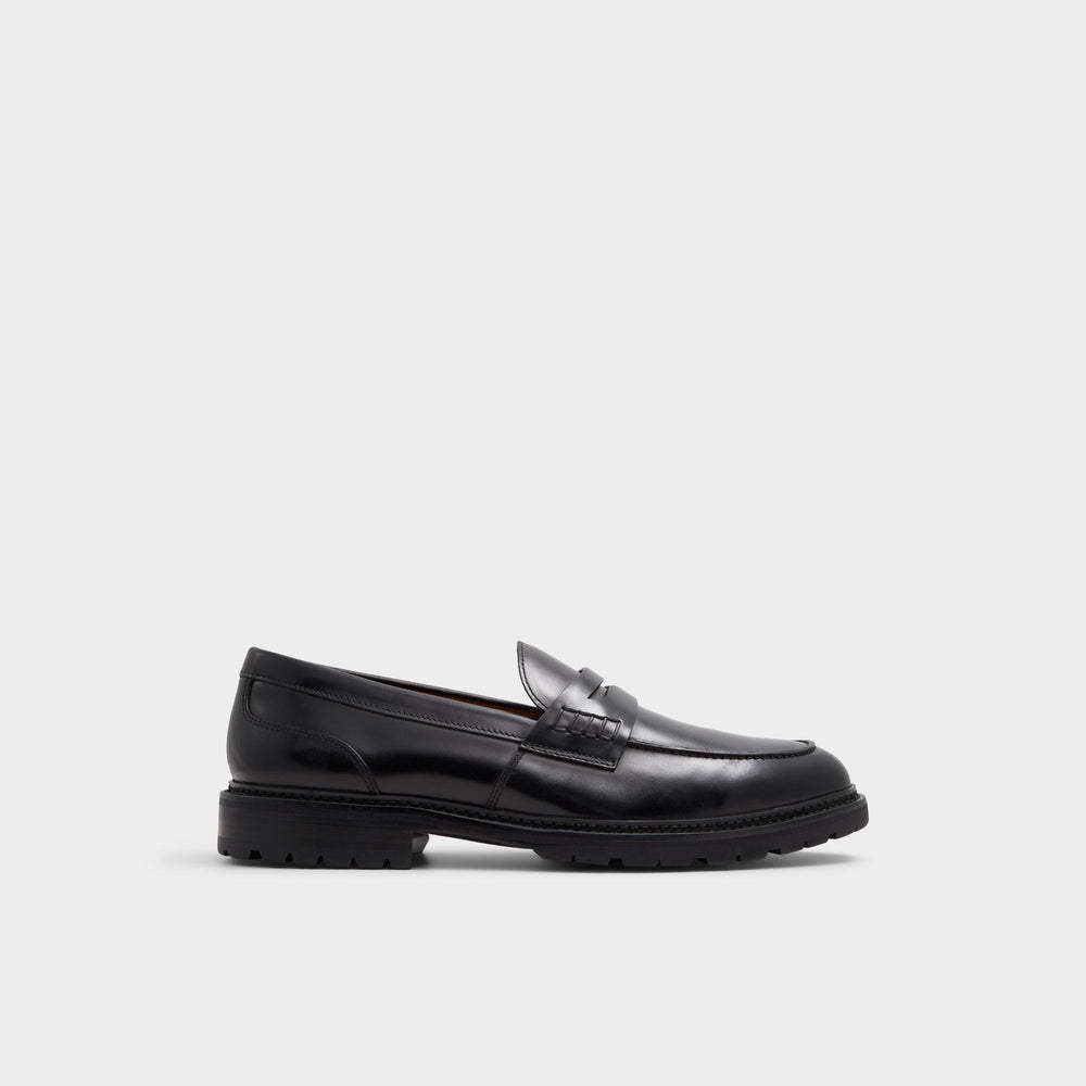 Aldo | Aleris Black Men's Dress Shoes - Loafer, Lug sole