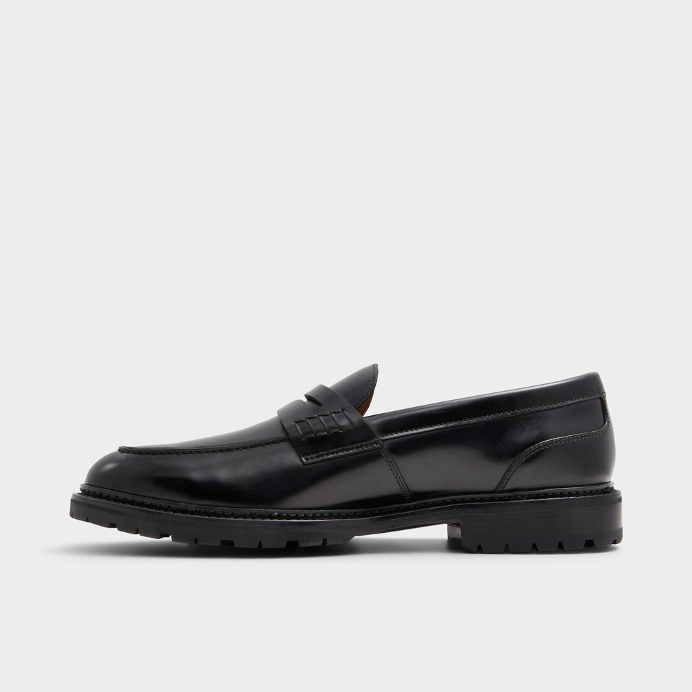 Aldo | Aleris Black Men's Dress Shoes - Loafer, Lug sole