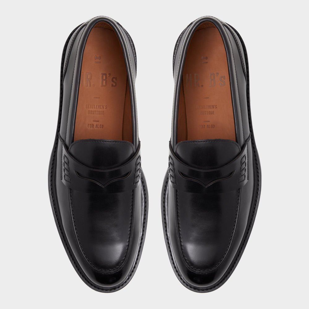 Aldo | Aleris Black Men's Dress Shoes - Loafer, Lug sole