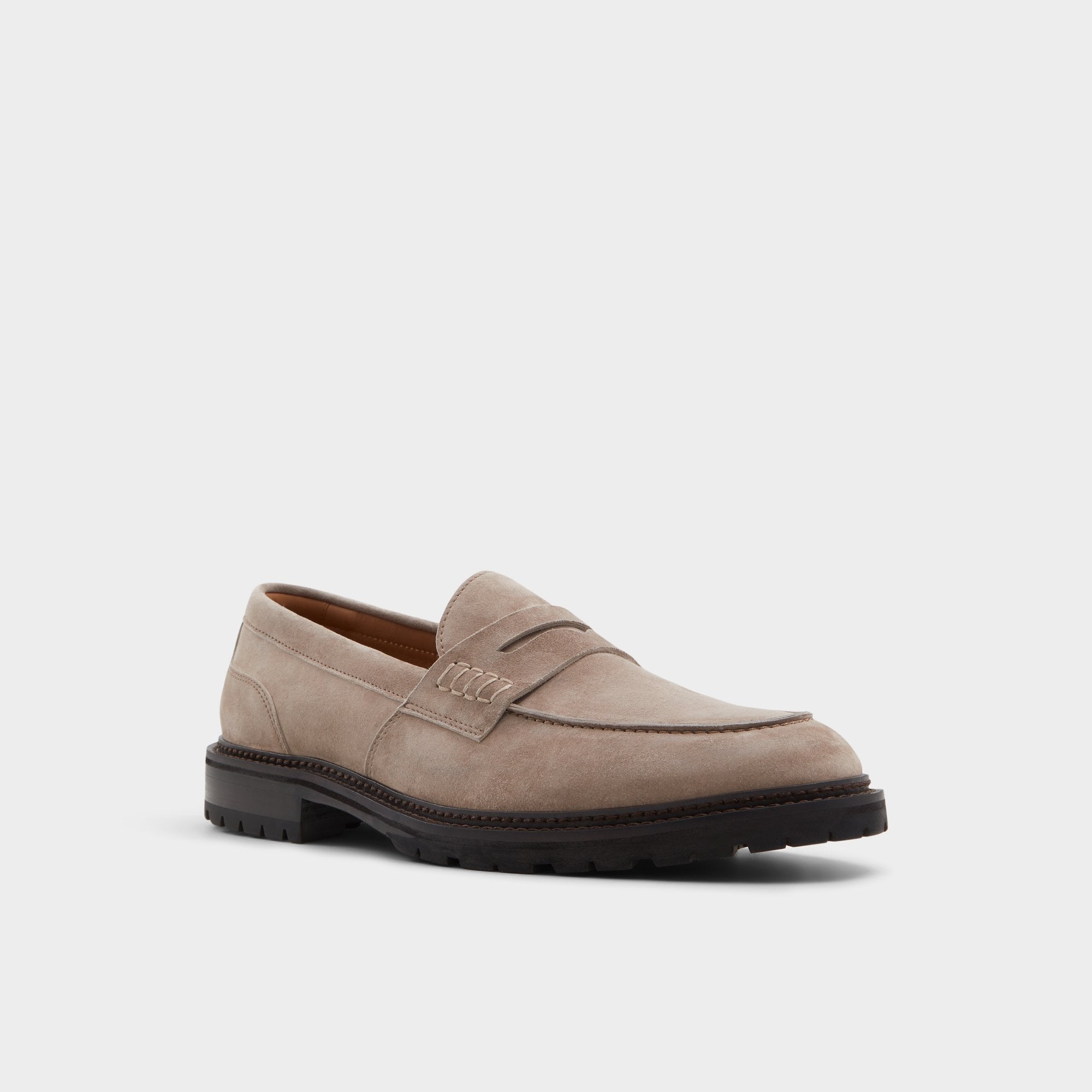 Aldo | Aleris Brown Men's Dress Shoes - Loafer, Lug sole