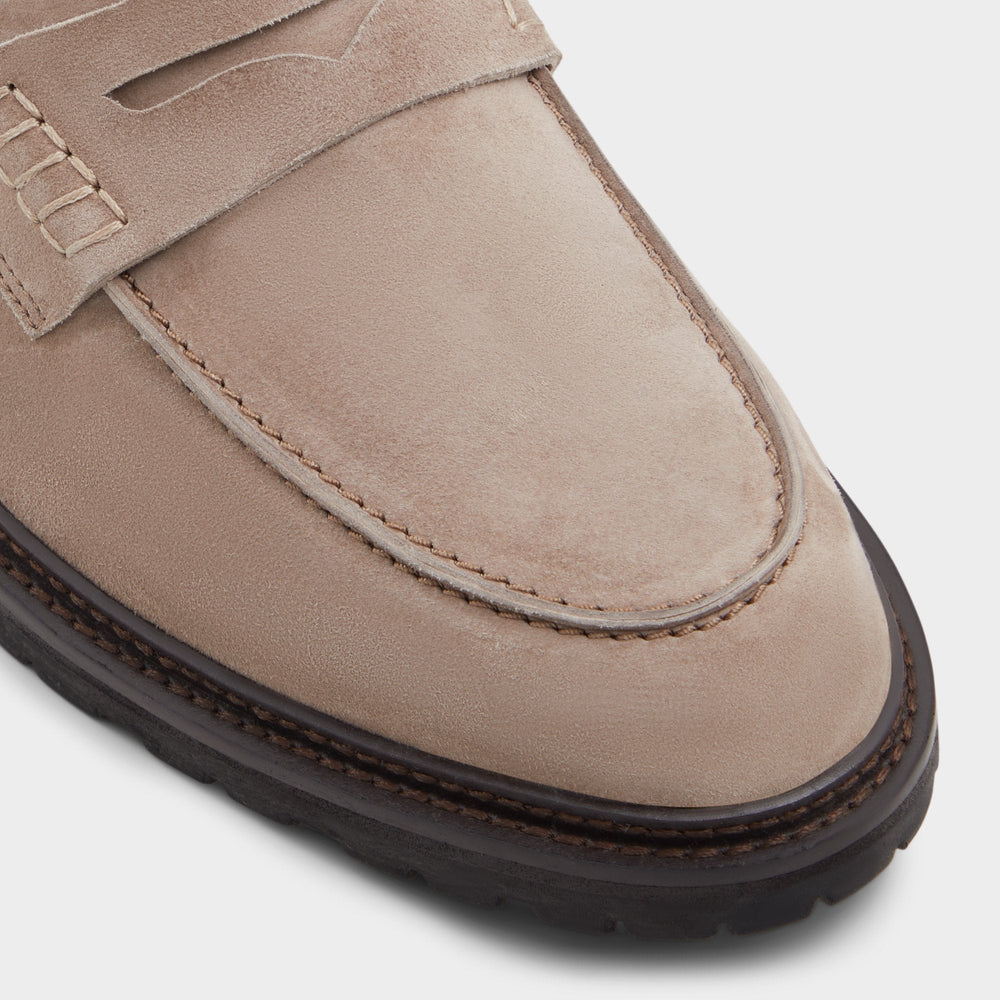 Aldo | Aleris Brown Men's Dress Shoes - Loafer, Lug sole