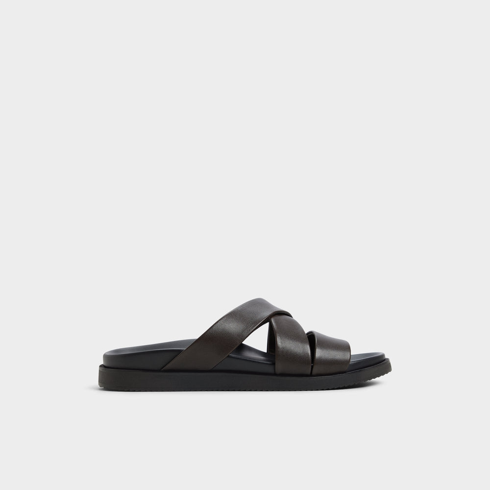 Aldo | Kairo Dark Brown Men's Sandals & Slides - Slide sandal