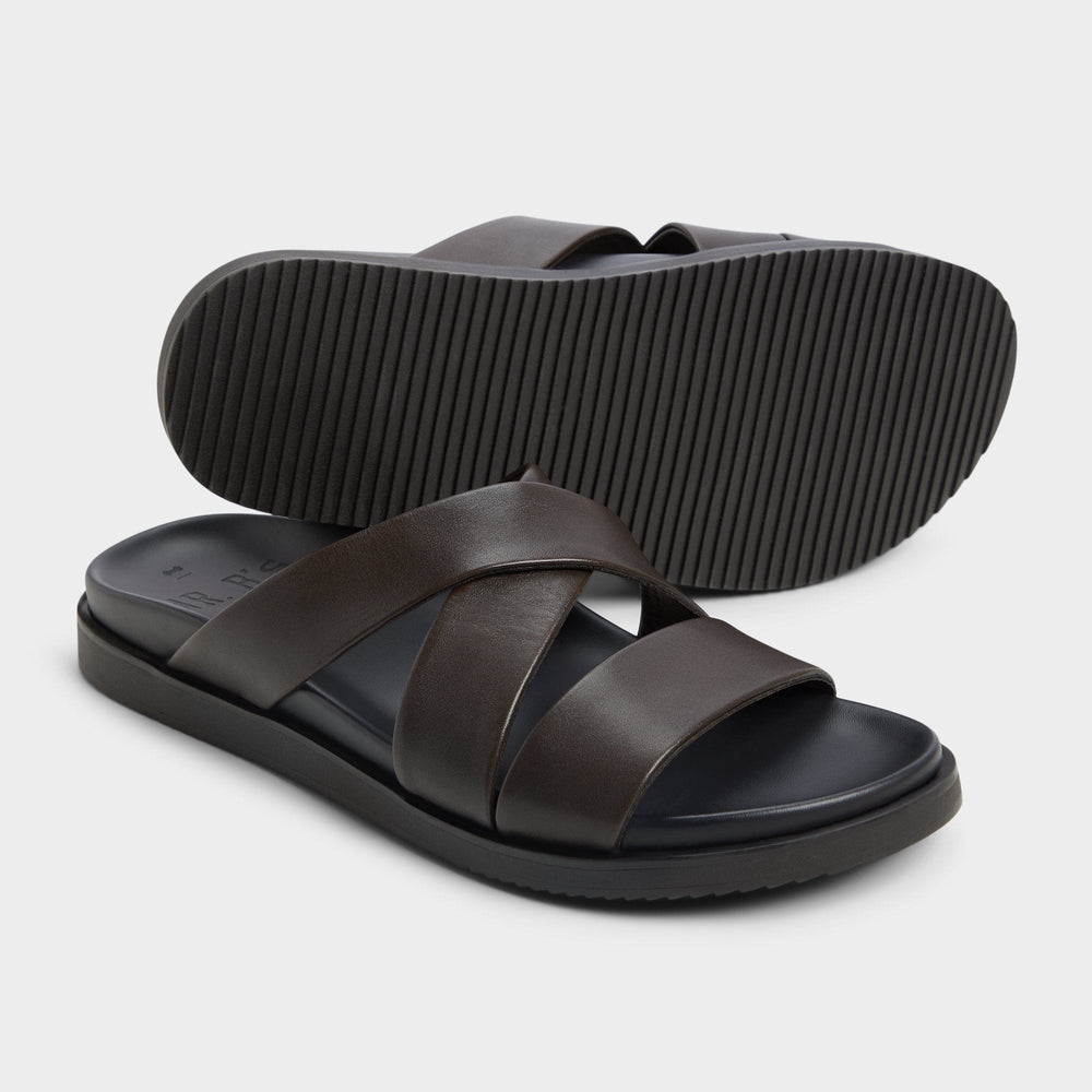 Aldo | Kairo Dark Brown Men's Sandals & Slides - Slide sandal