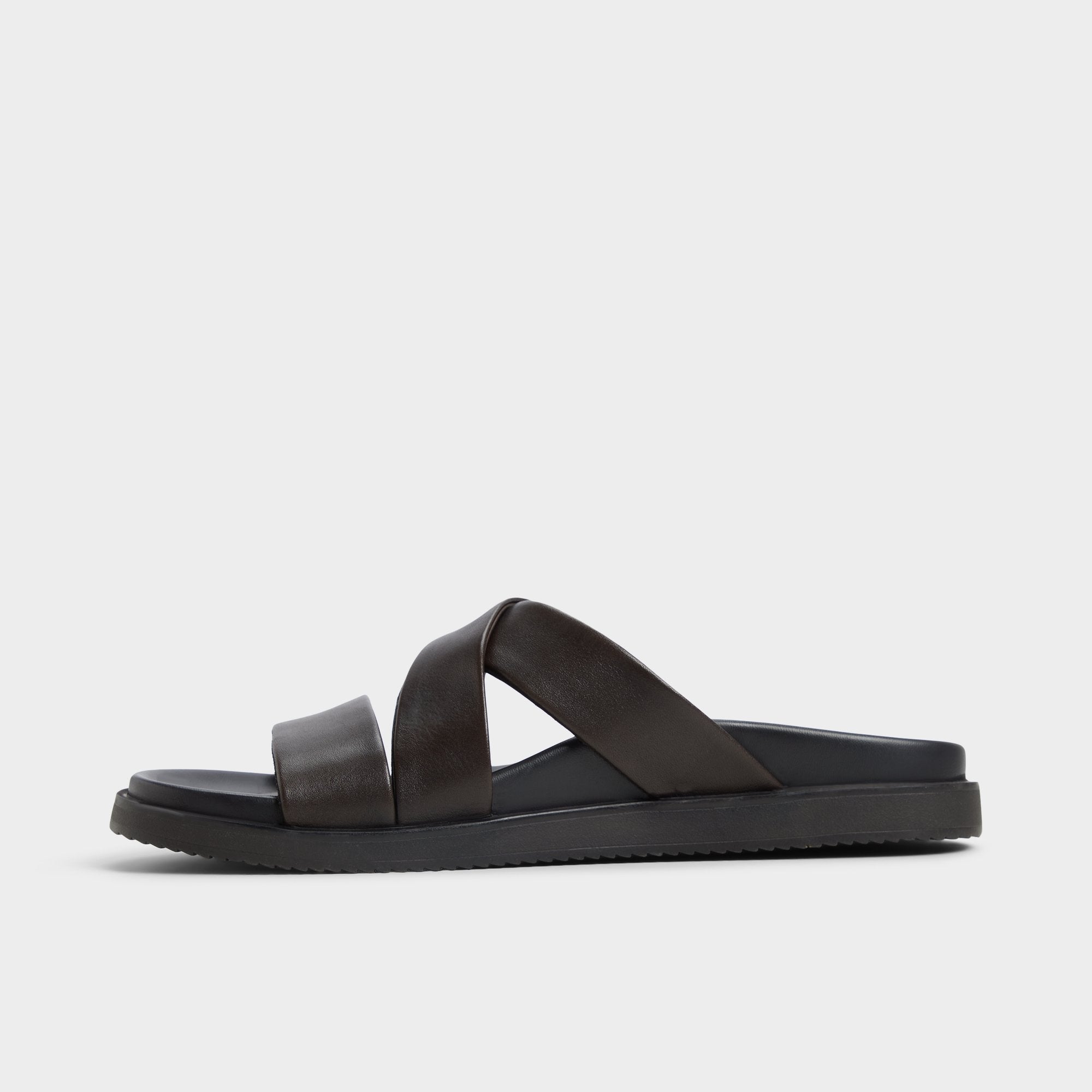 Aldo | Kairo Dark Brown Men's Sandals & Slides - Slide sandal