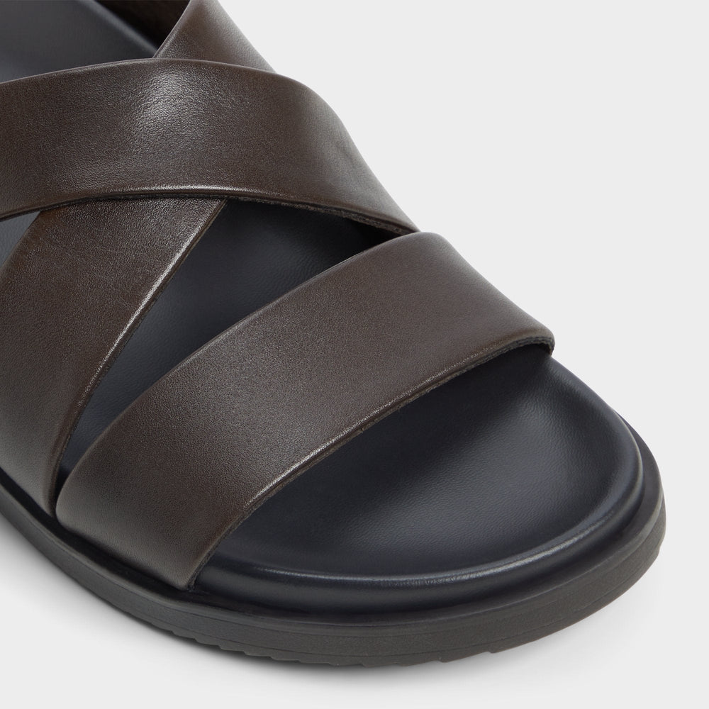 Aldo | Kairo Dark Brown Men's Sandals & Slides - Slide sandal