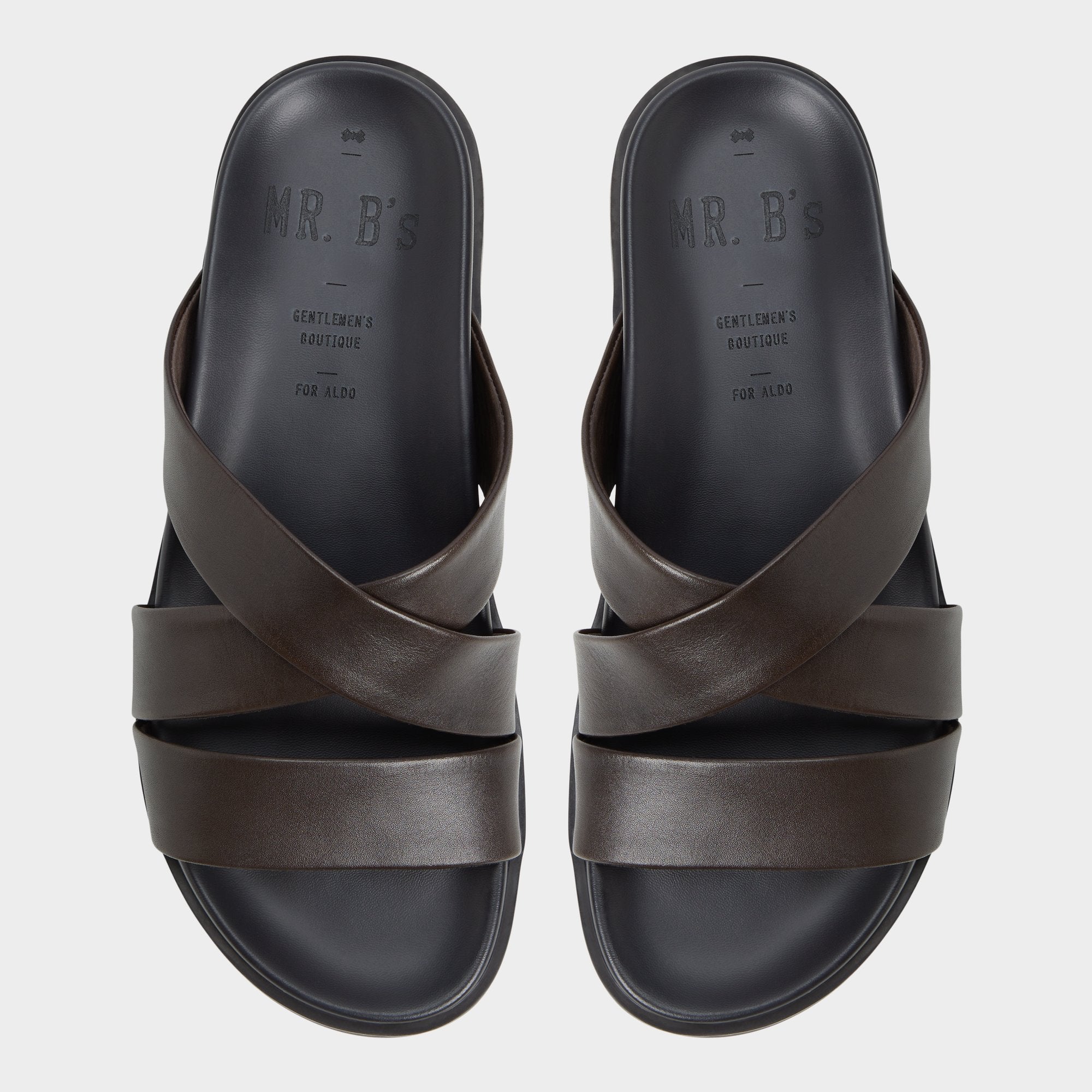 Aldo | Kairo Dark Brown Men's Sandals & Slides - Slide sandal