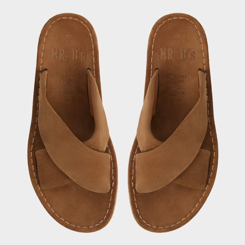 Aldo | Steele Light Brown Men's Sandals & Slides - Slide sandal