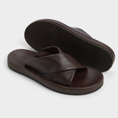 Aldo | Steele Dark Brown Men's Sandals & Slides - Slide sandal