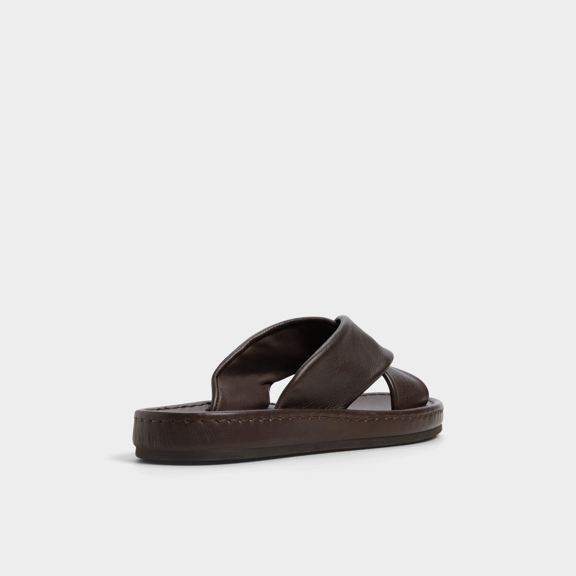 Aldo | Steele Dark Brown Men's Sandals & Slides - Slide sandal