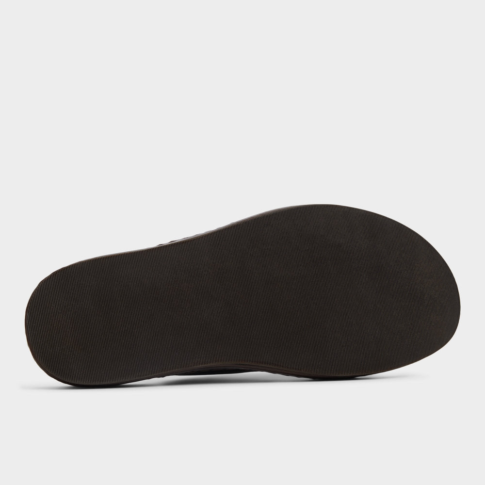 Aldo | Steele Dark Brown Men's Sandals & Slides - Slide sandal