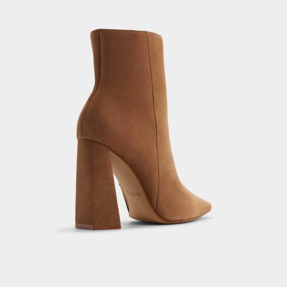 Aldo | Carredendar in Tan - Ankle boot, Block heel