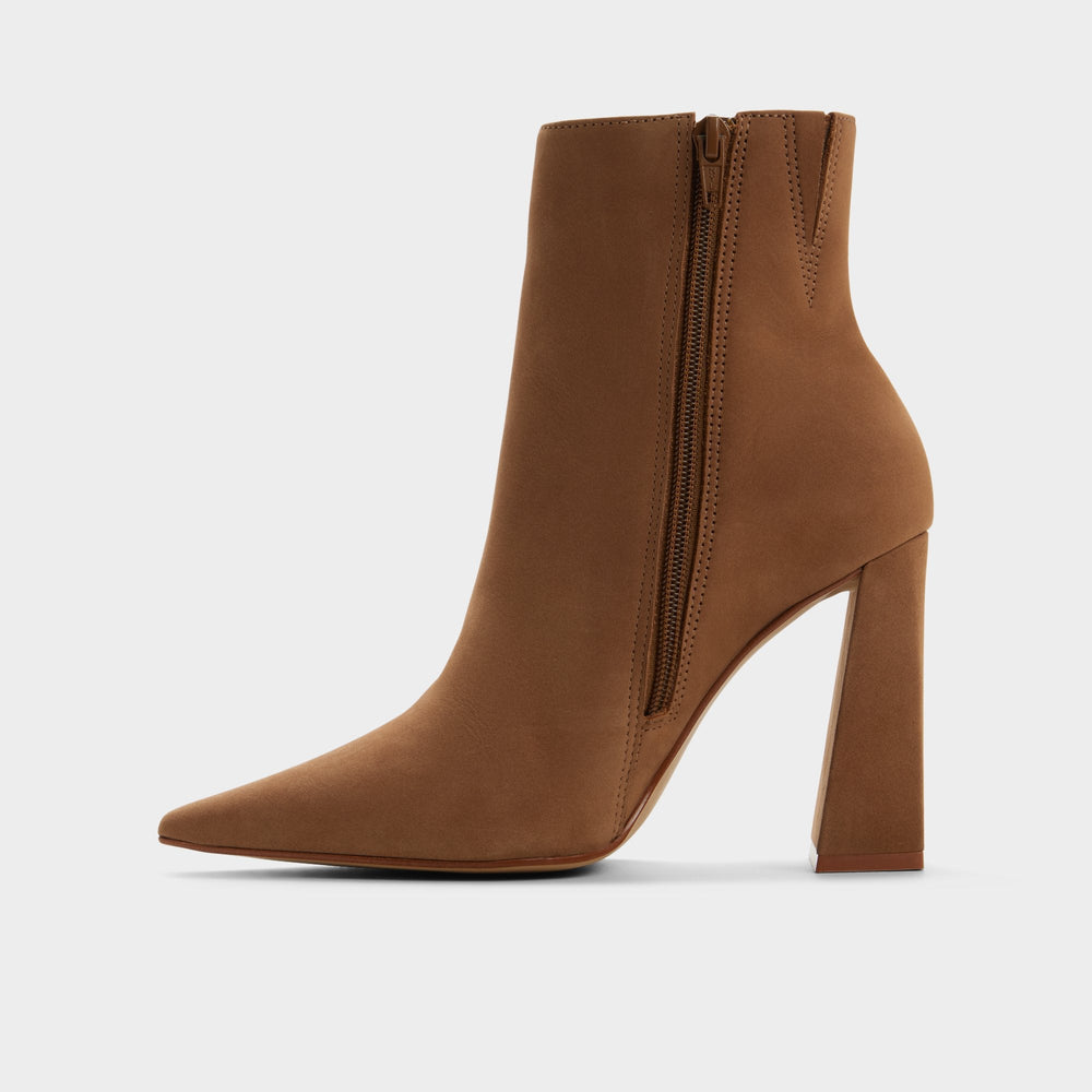 Aldo | Carredendar in Tan - Ankle boot, Block heel