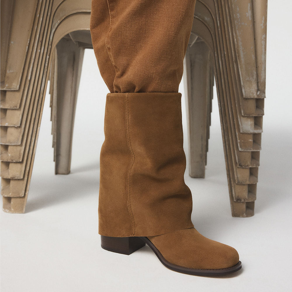 Aldo | Nolya in Medium Brown - Ankle boot, Block heel