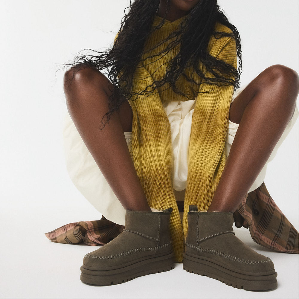 Aldo | Milanie in Dark Green - Ankle boot, Lug sole