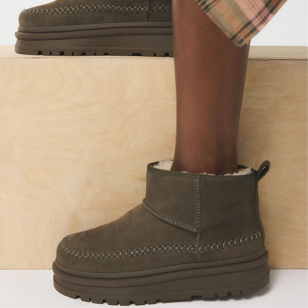 Aldo | Milanie in Dark Green - Ankle boot, Lug sole