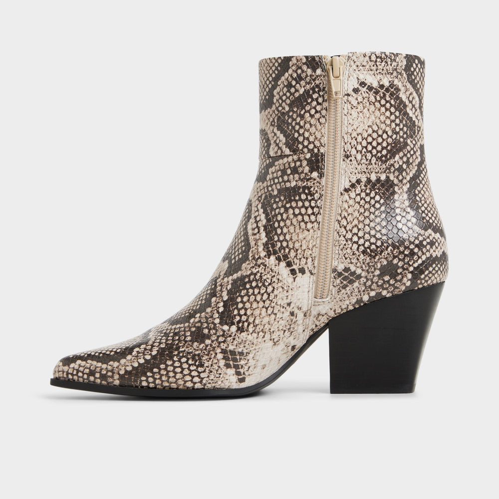 Aldo | Shanah in Open Brown - Ankle boot, Block heel