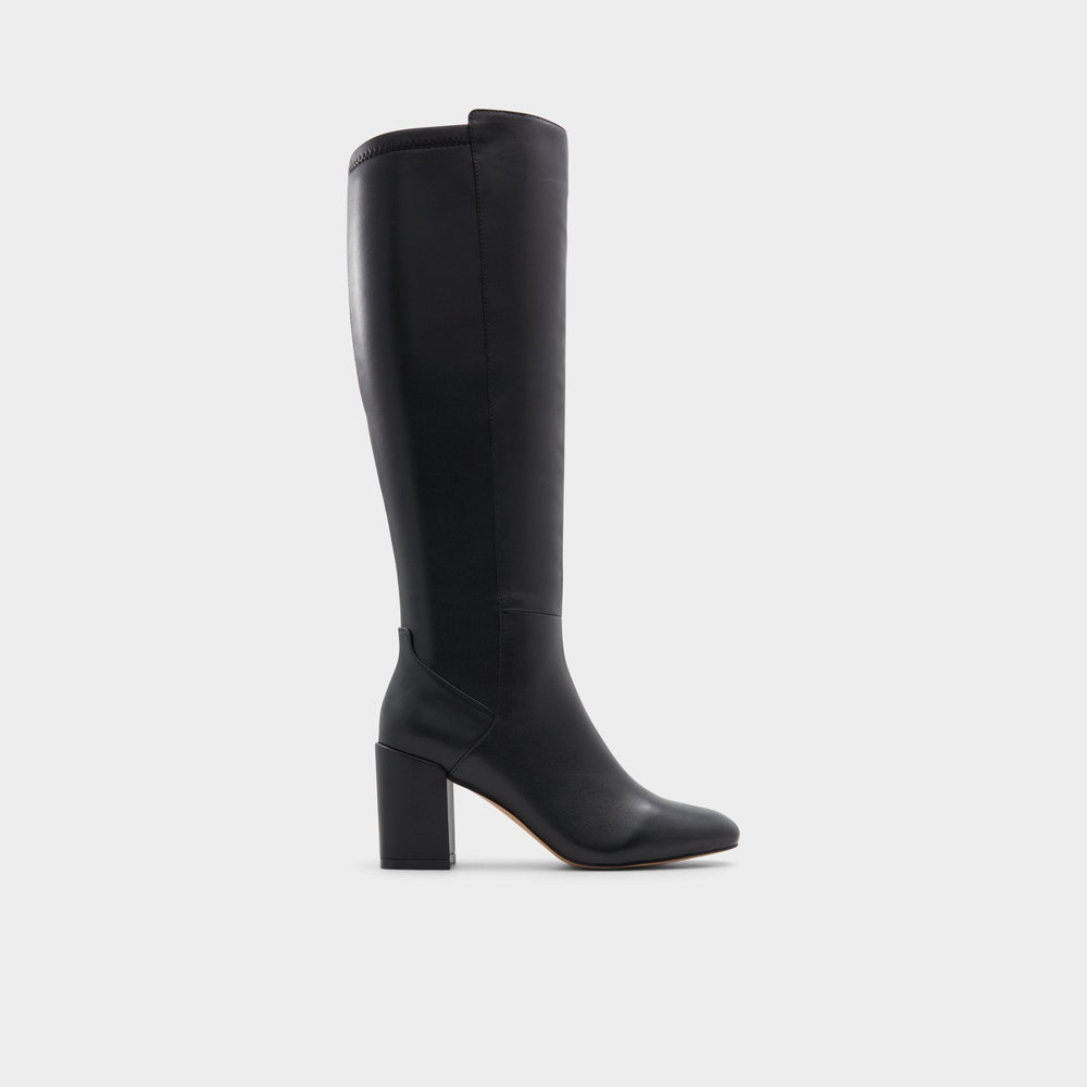 Aldo | Satori Black/Black Women's Tall Boots - Knee-high boot, Block heel