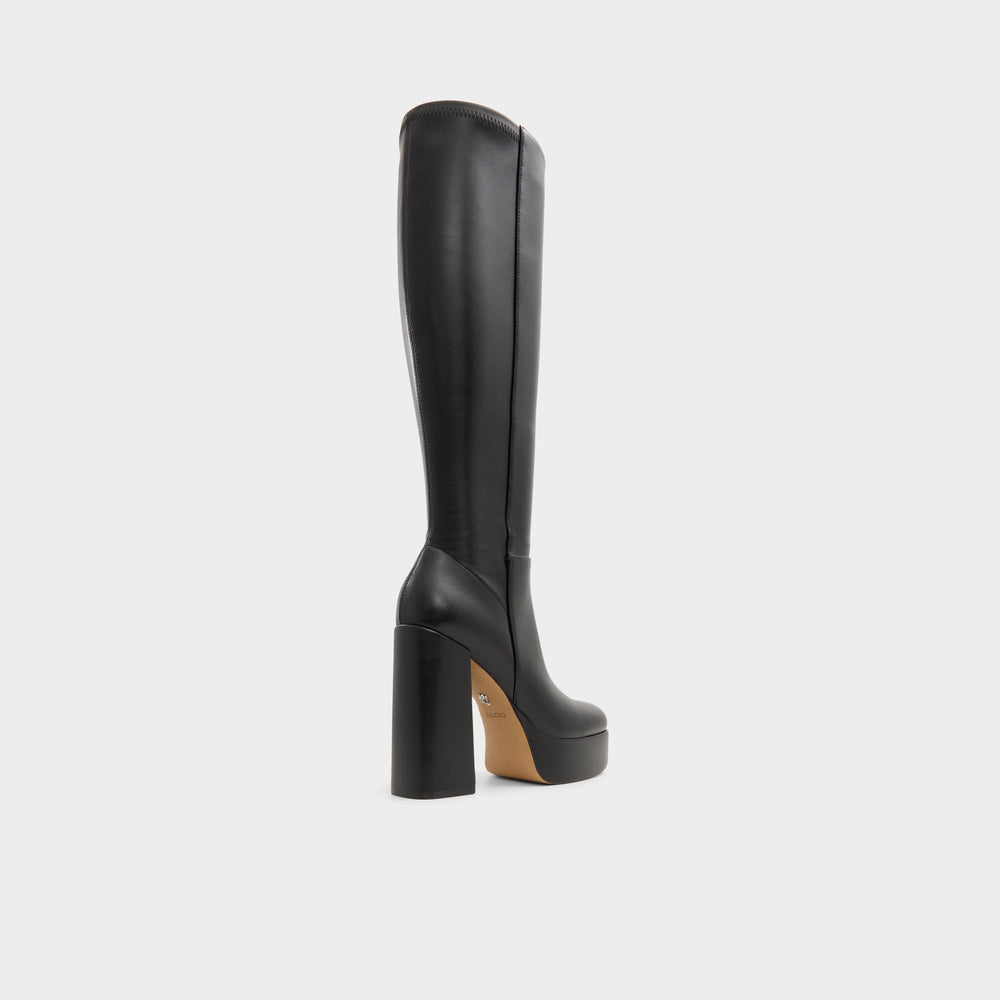 Aldo | Albie Black Women's Tall Boots - Knee-high boot, Platform