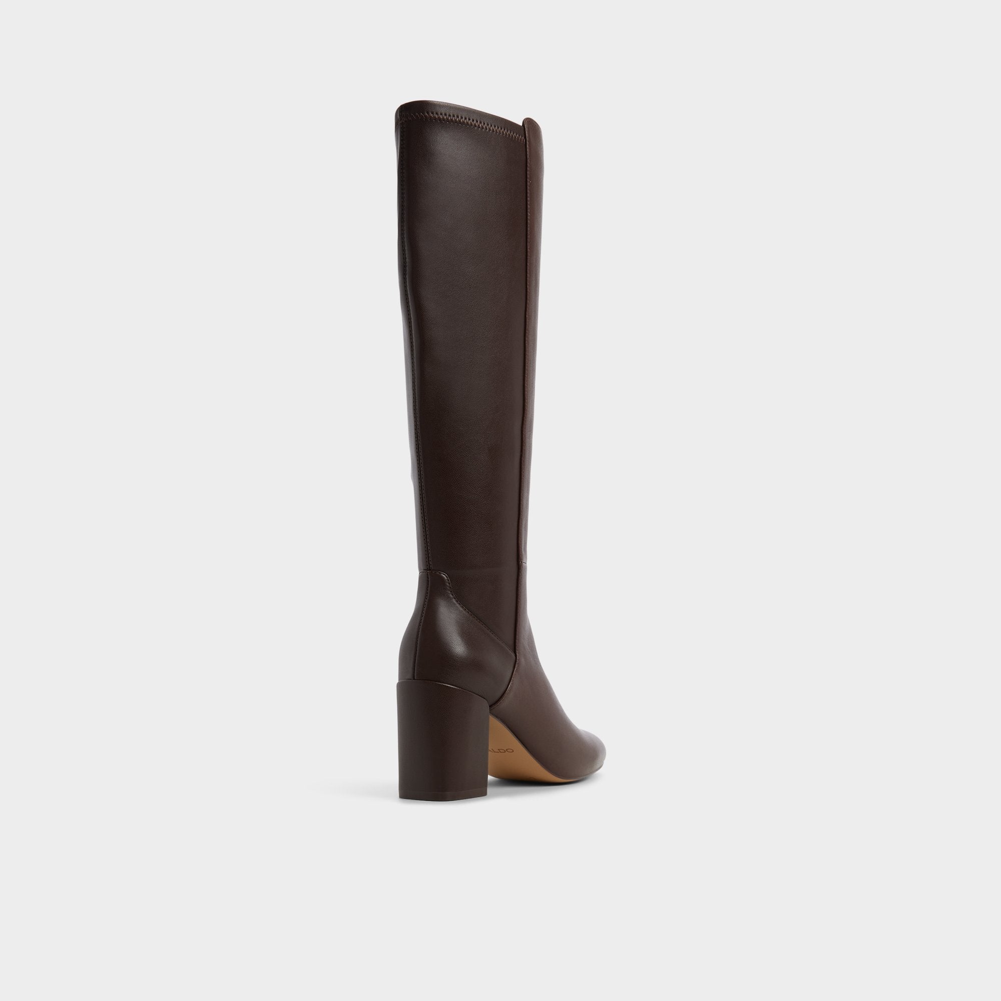 Aldo | Satori Brown Overflow Women's Tall Boots - Knee-high boot, Block heel