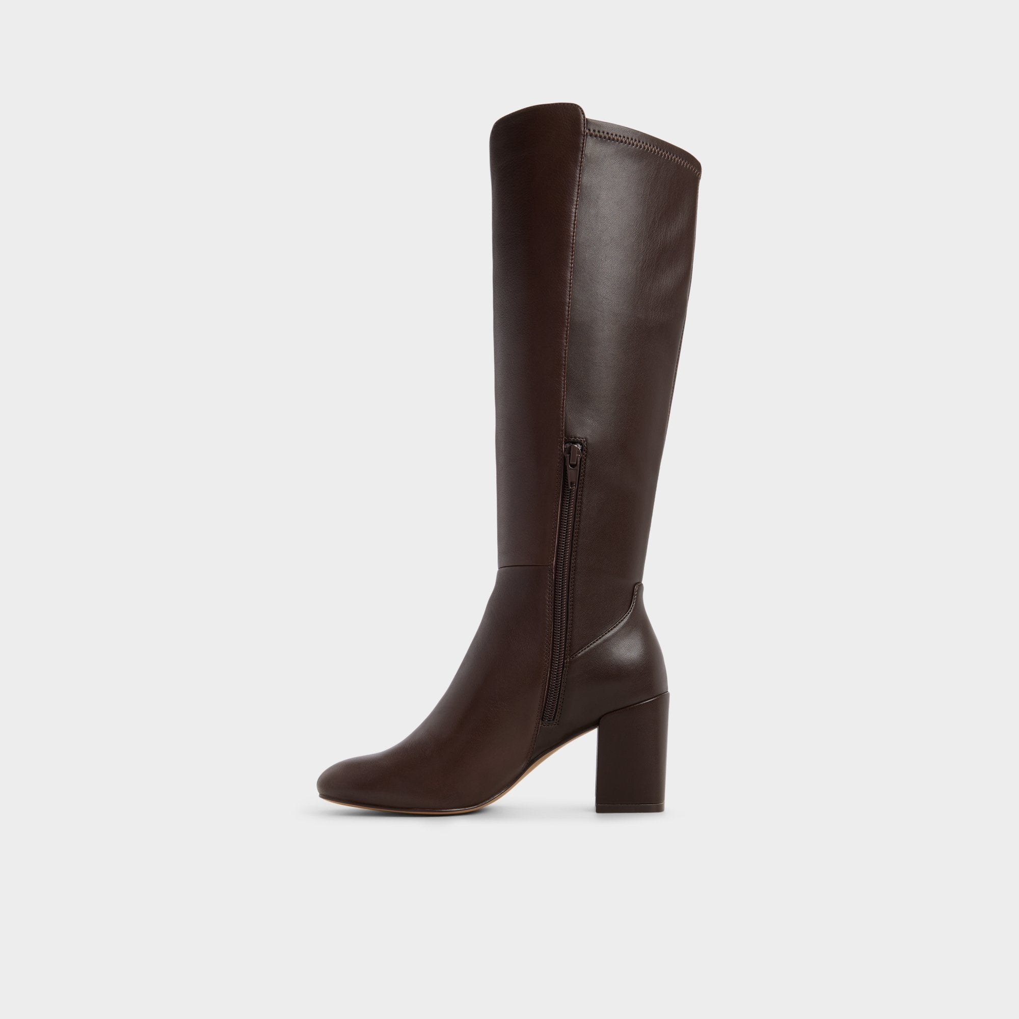 Aldo | Satori Brown Overflow Women's Tall Boots - Knee-high boot, Block heel