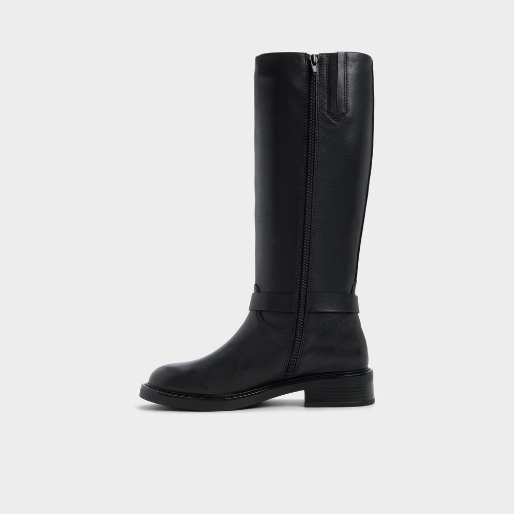 Aldo | Philippa in Black - Riding boot, Block heel
