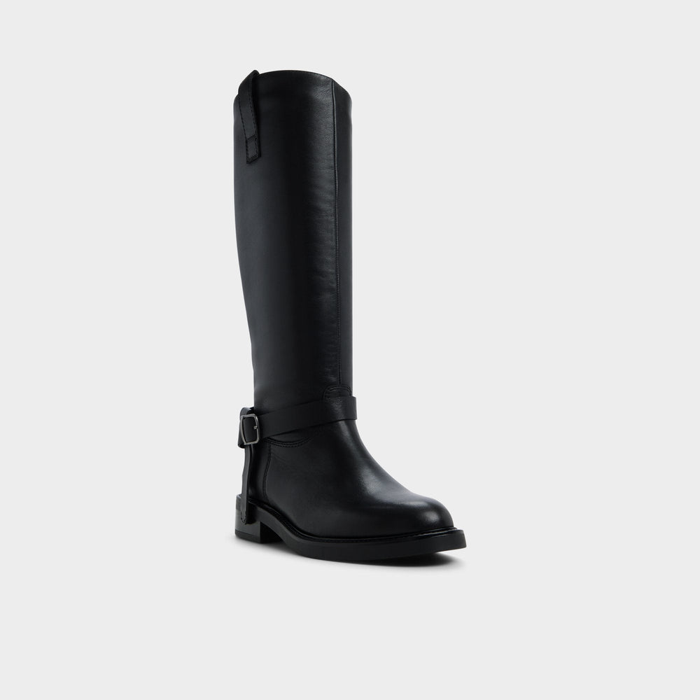 Aldo | Philippa in Black - Riding boot, Block heel